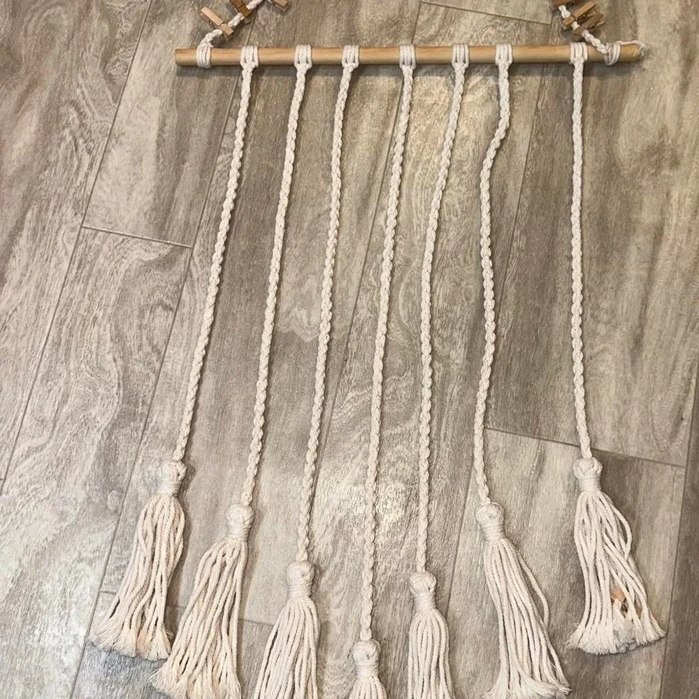 Hanging photo BoHo display
